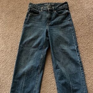 Old Navy Extra High Waist Wide Leg Jeans 2 Petite